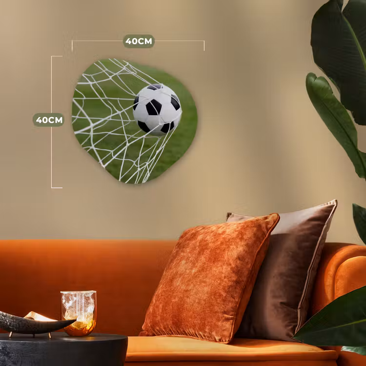 Organisch schilderij - Forex - Voetbal - Goal - Net - Sport — 4