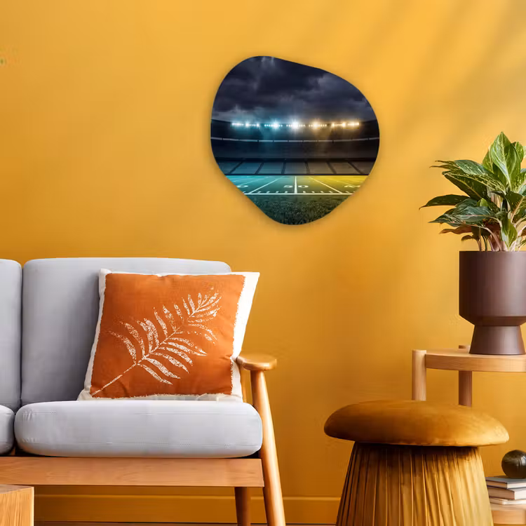 Organisch schilderij - Forex - Voetbal - Stadion - Nacht - Modern — 3