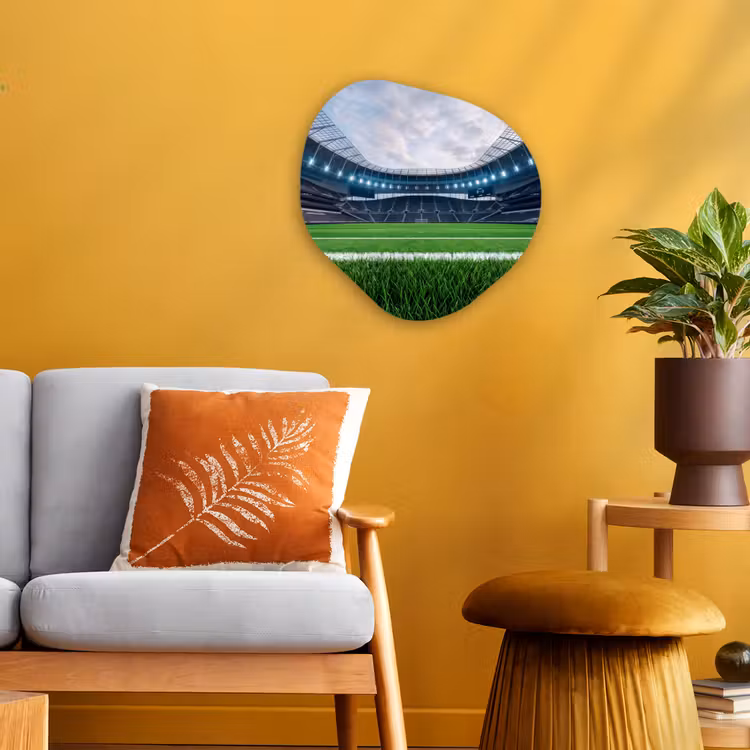 Organisch schilderij - Forex - Voetbal - Stadion - Sport - Groen — 3