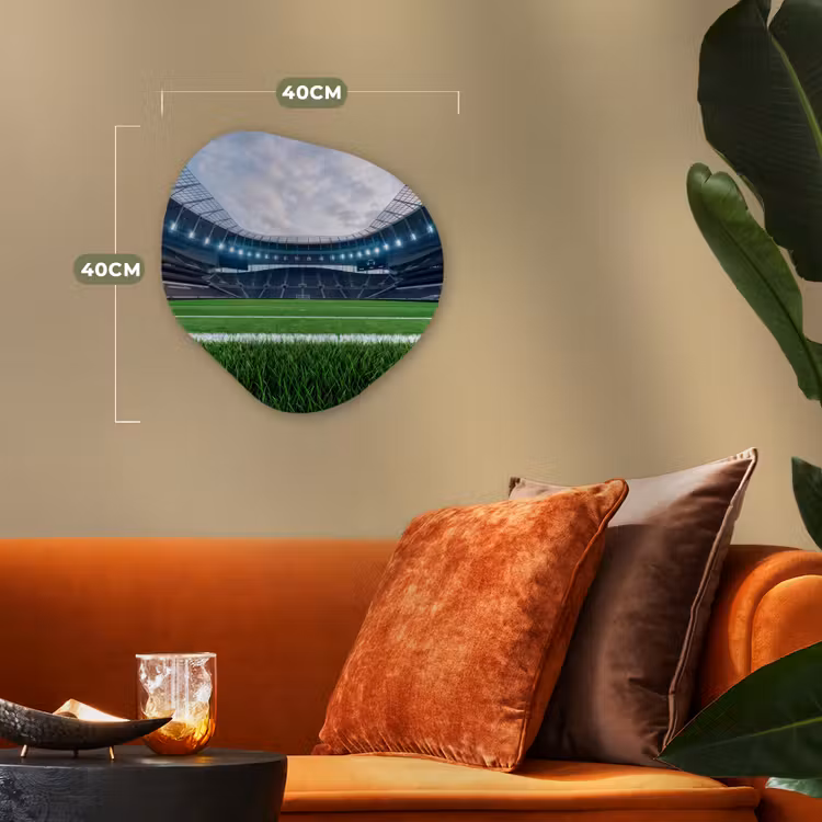Organisch schilderij - Forex - Voetbal - Stadion - Sport - Groen — 4