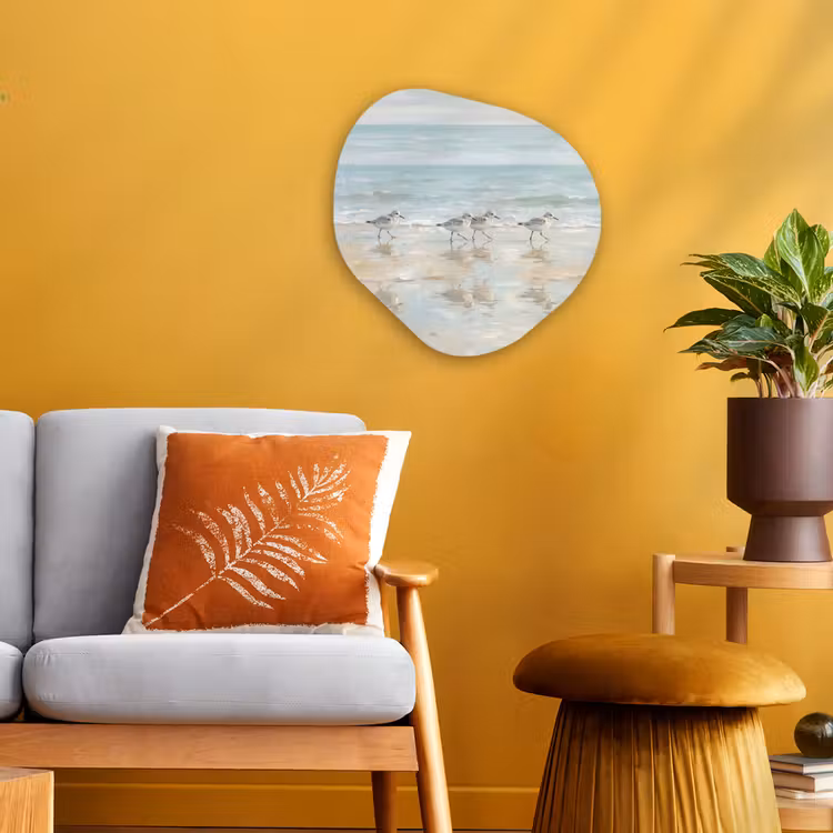 Organisch schilderij - Forex - Vogels - Strand - Zee — 3