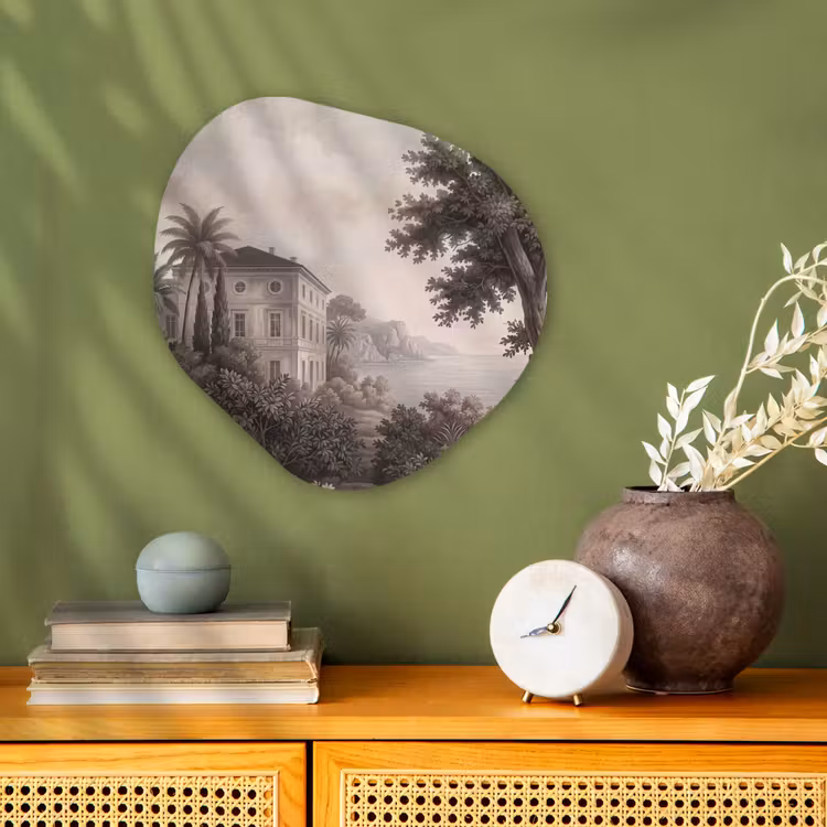 Organisch schilderij - Forex - Zee - Villa - Beige — 2
