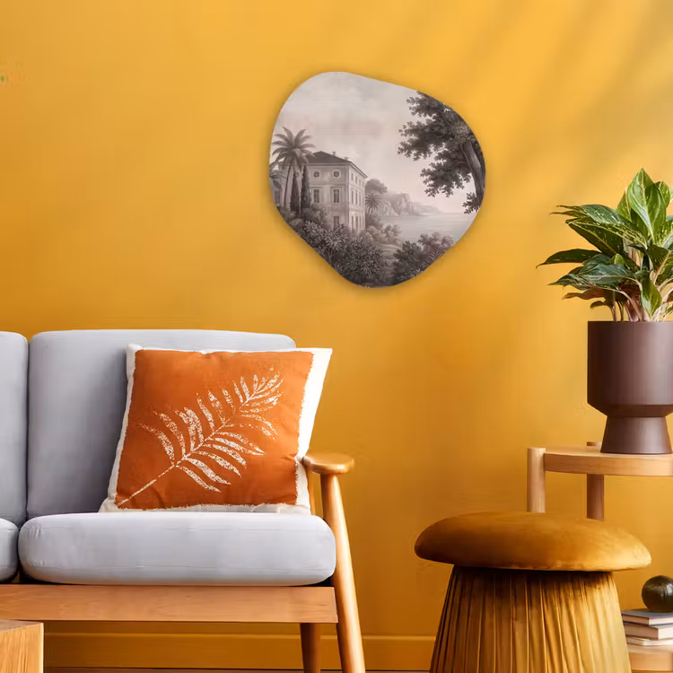Organisch schilderij - Forex - Zee - Villa - Beige — 3