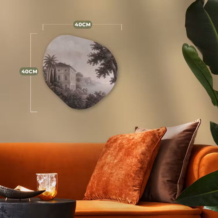 Organisch schilderij - Forex - Zee - Villa - Beige — 4