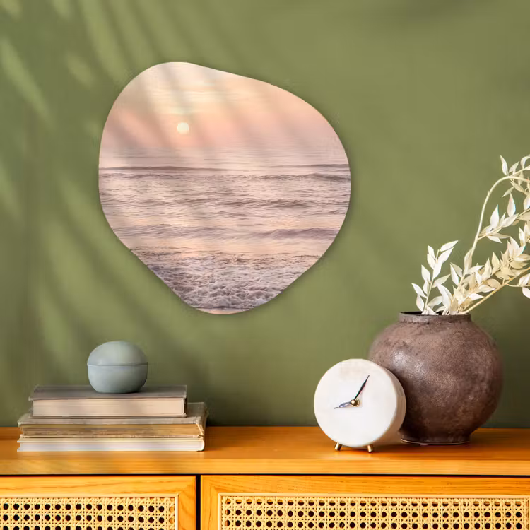 Organisch schilderij - Forex - Zon - Strand - Roze — 2