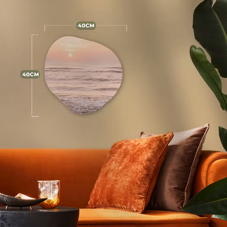 Organisch schilderij - Forex - Zon - Strand - Roze — 4