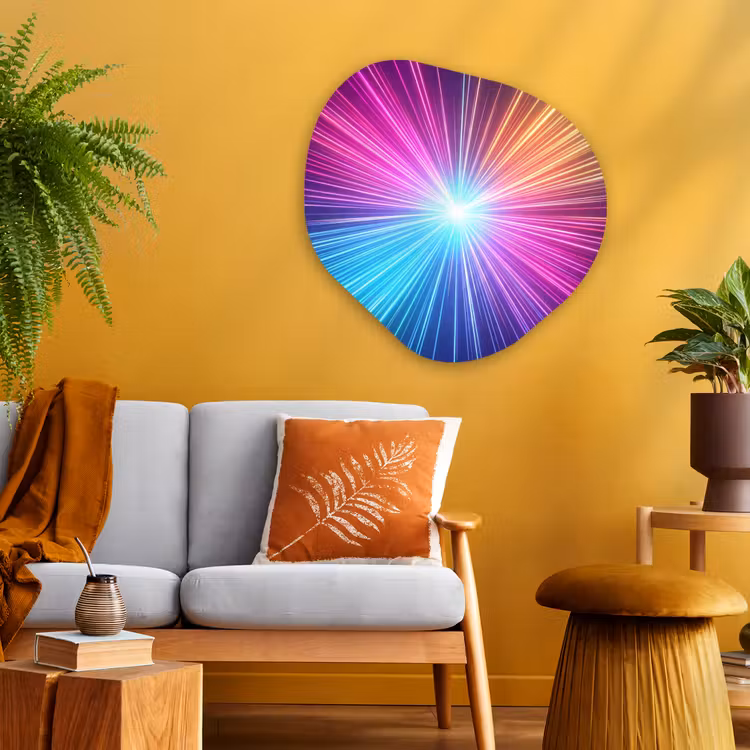 Organische vorm aluminium - Abstract - Light - Burst - Modern - Colorful — 3