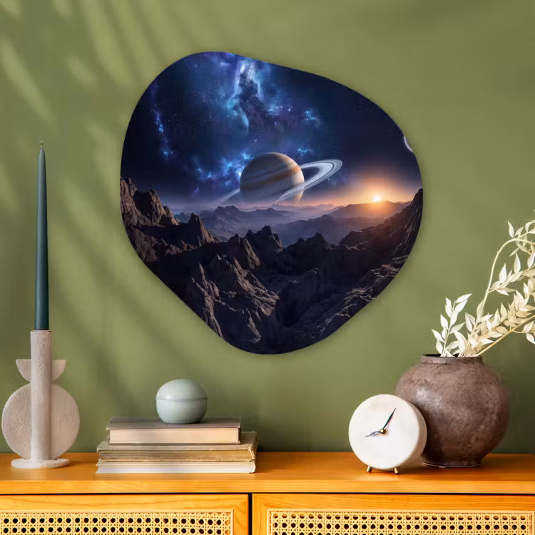 Organische vorm aluminium - Fantasy - Kosmos - Landschap — 2