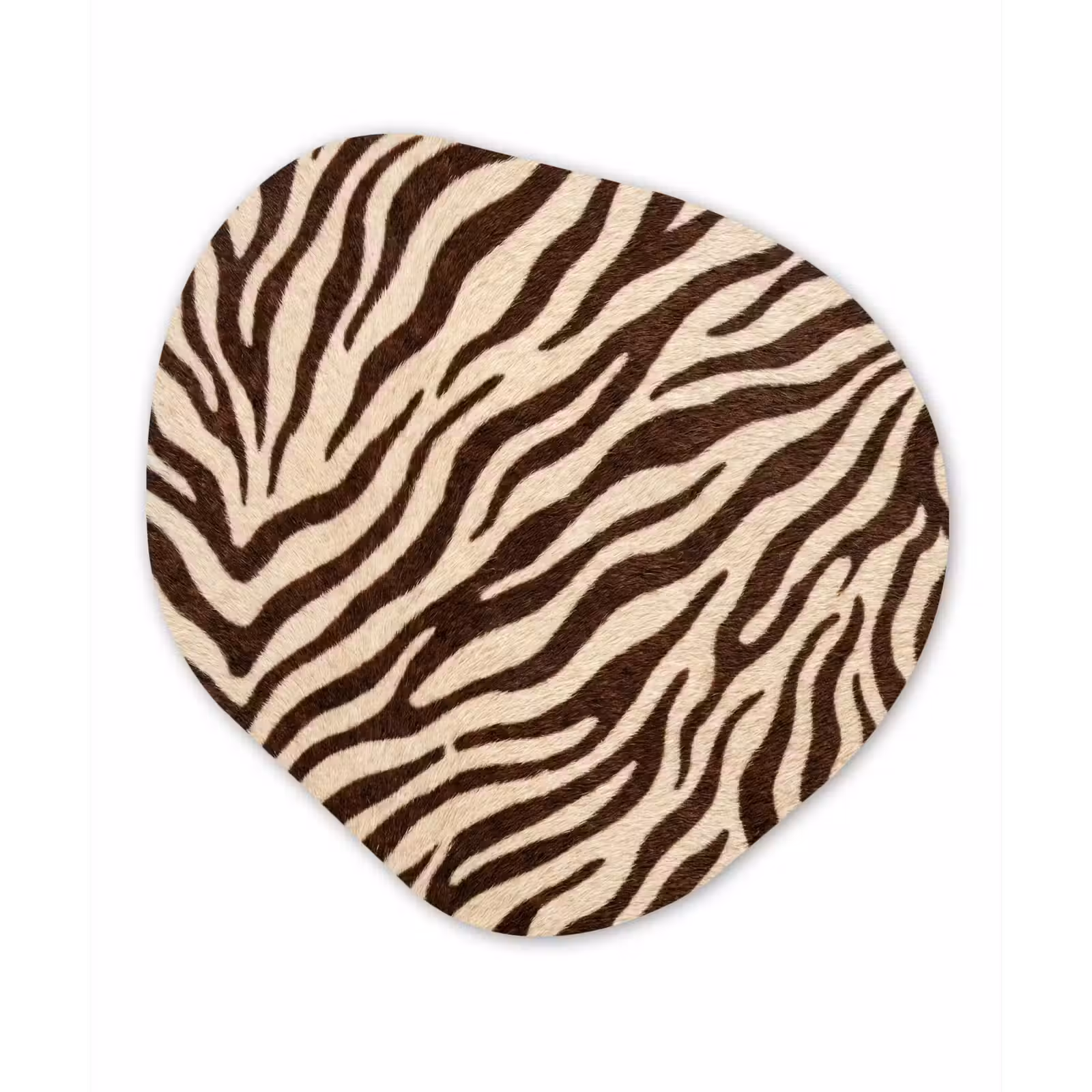 Organisch schilderij - Forex - Zebra - Strepen - Bruin — 1