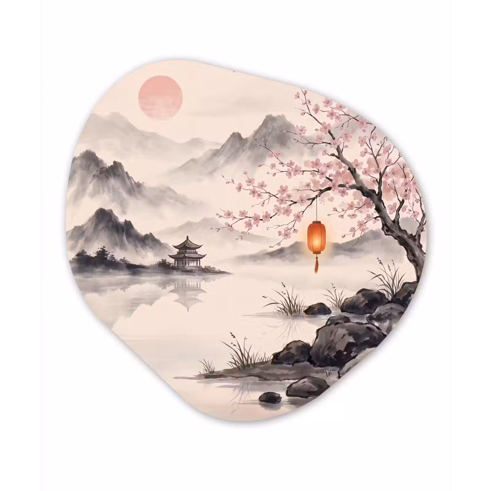 Organisch schilderij - Forex - Zon - Japans - Traditioneel — 1