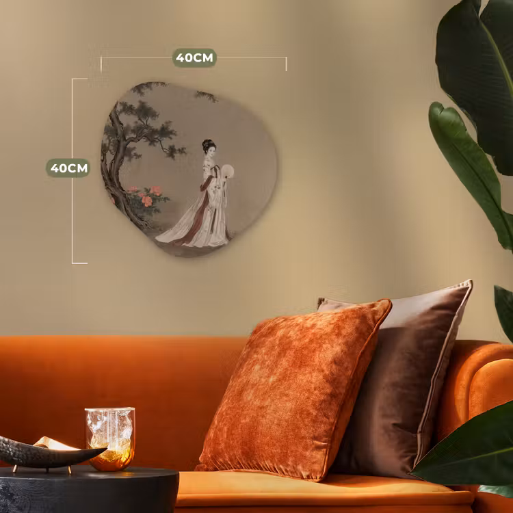 Organisch schilderij - Forex - Vrouw - Azië - Kunst - Beige — 4