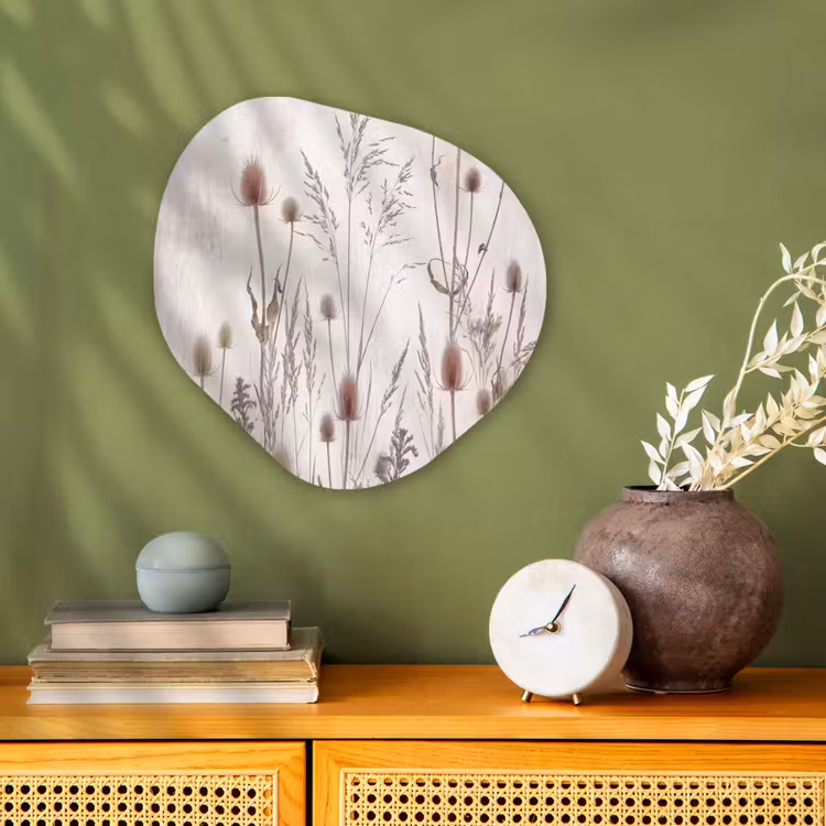 Organisch schilderij - Forex - Weidebloemen - Design - Sepia — 2