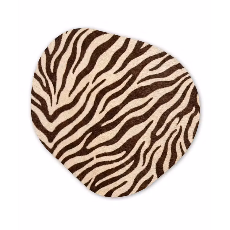 Organisch schilderij - Forex - Zebra - Strepen - Bruin — 1