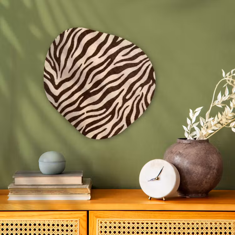 Organisch schilderij - Forex - Zebra - Strepen - Bruin — 2