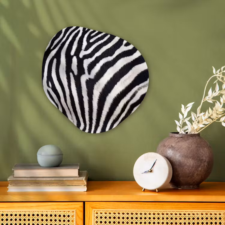 Organisch schilderij - Forex - Zebra - Vacht - Klassiek - Zwart - Wit — 2