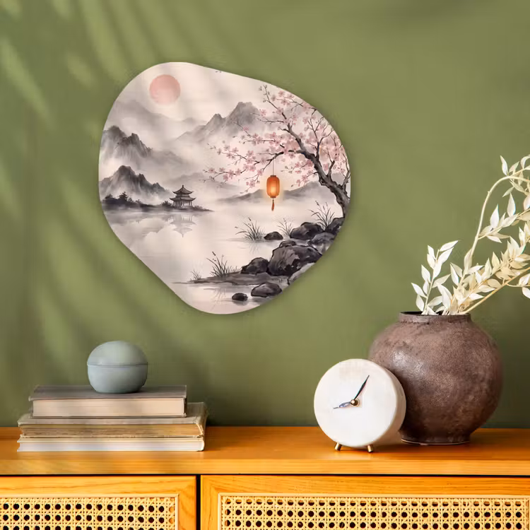 Organisch schilderij - Forex - Zon - Japans - Traditioneel — 2