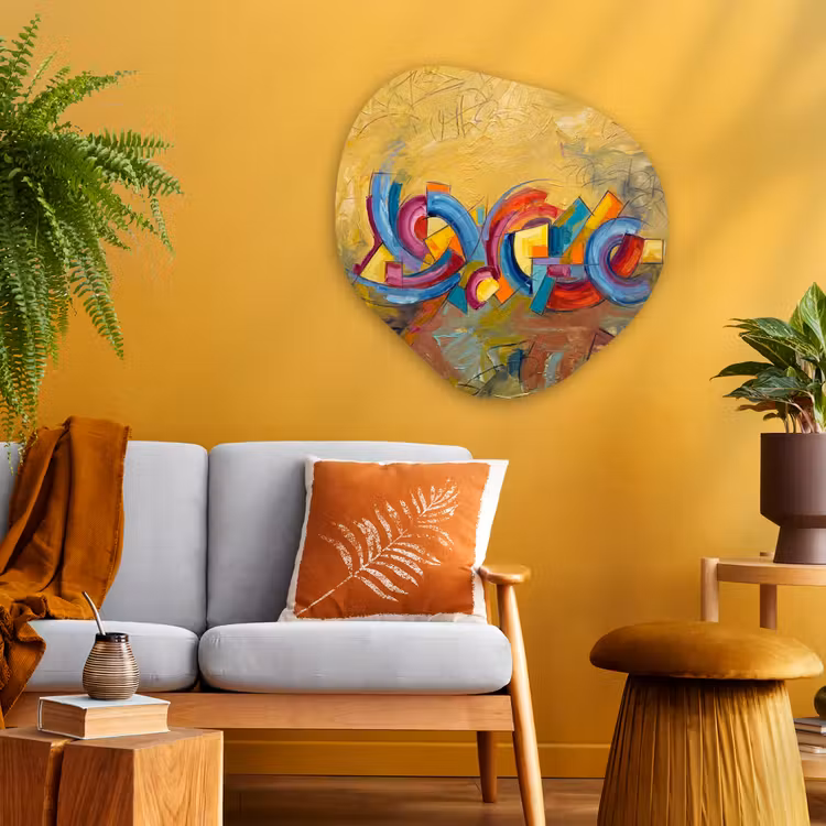Organische vorm aluminium - Abstract - Cirkels - Schilderij - Kleurrijk - Dynamisch — 3