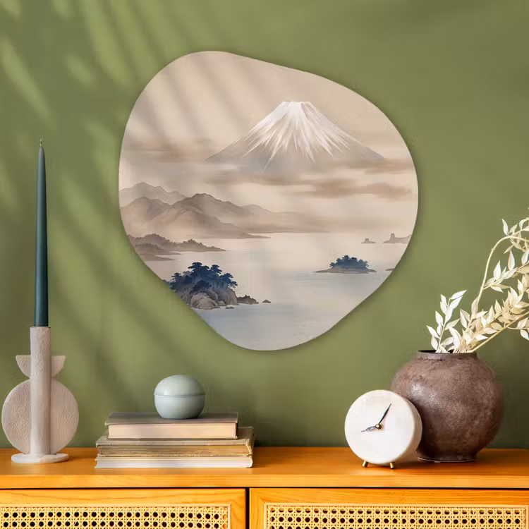 Organische vorm aluminium - Japans - Landschap - Beige — 2