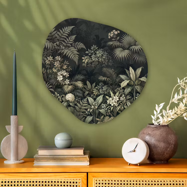 Organische vorm aluminium - Jungle - Bladeren - Botanisch - Groen — 2