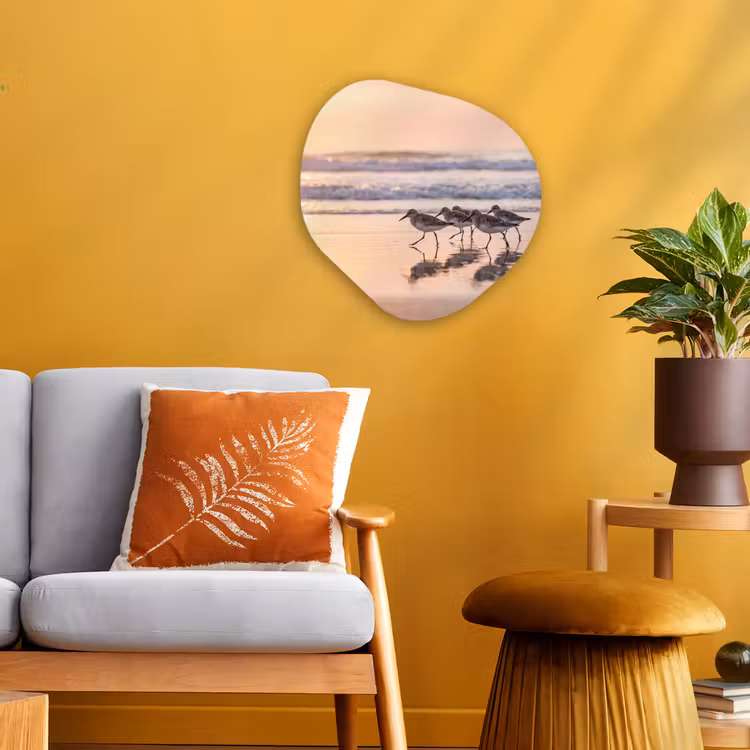 Organisch schilderij - Forex - Zee - Vogels - Strand — 3