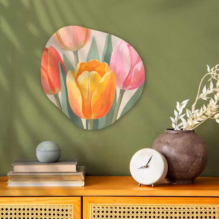 Organisch schilderij - Forex - Tulpen - Abstract - Kleurrijk — 2