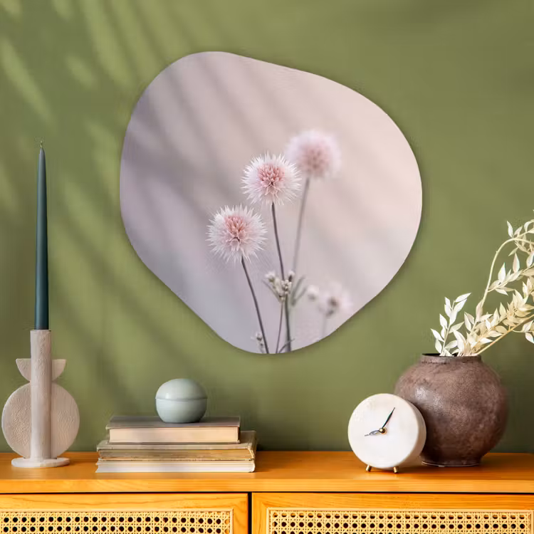 Organische vorm aluminium - Bloemen - Bollen - Roze — 2