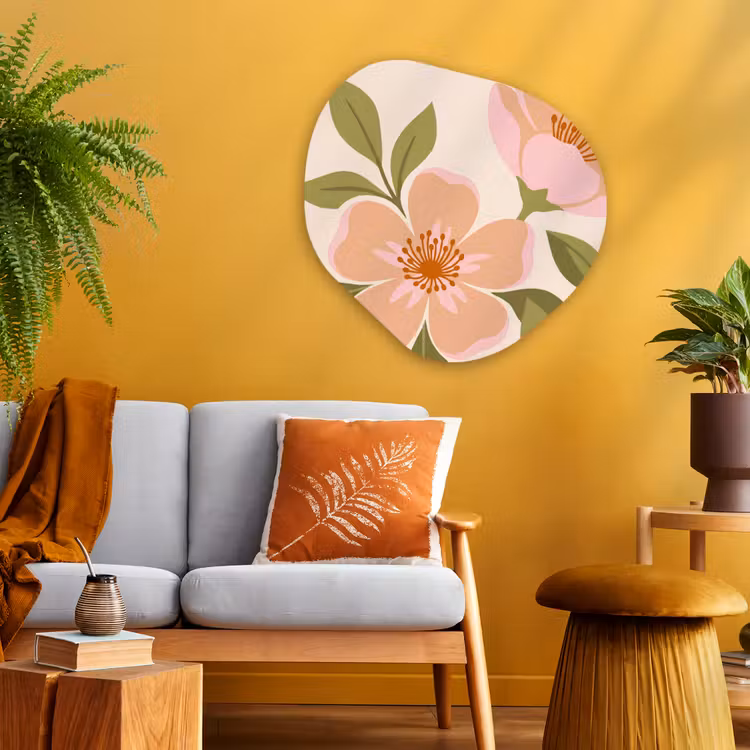 Organische vorm aluminium - Grafisch - Bloemen - Roze — 3
