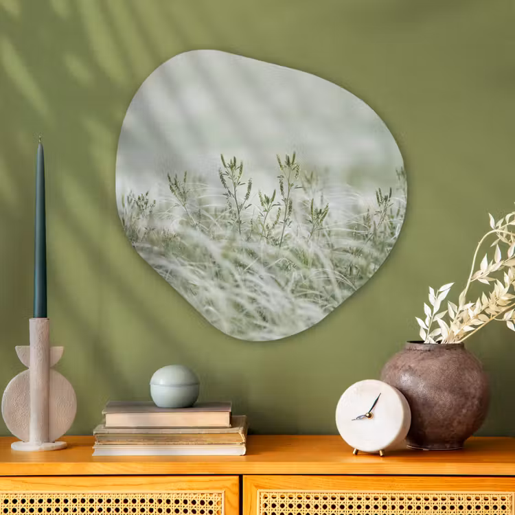 Organische vorm aluminium - Grassen - Minimalistisch - Groen — 2