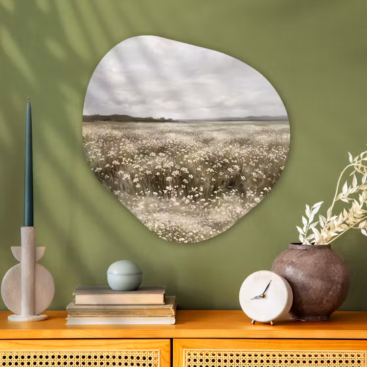 Organische vorm aluminium - Illustratie - Landschap - Wit — 2