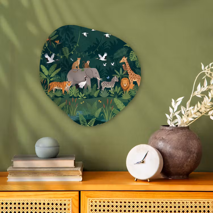 Organisch schilderij - Forex - Tropisch - Jungle - Groen — 2