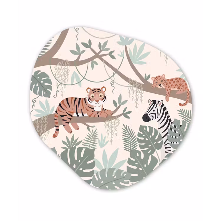Organische vorm aluminium - Jungle - Rustiek - Pastel — 1