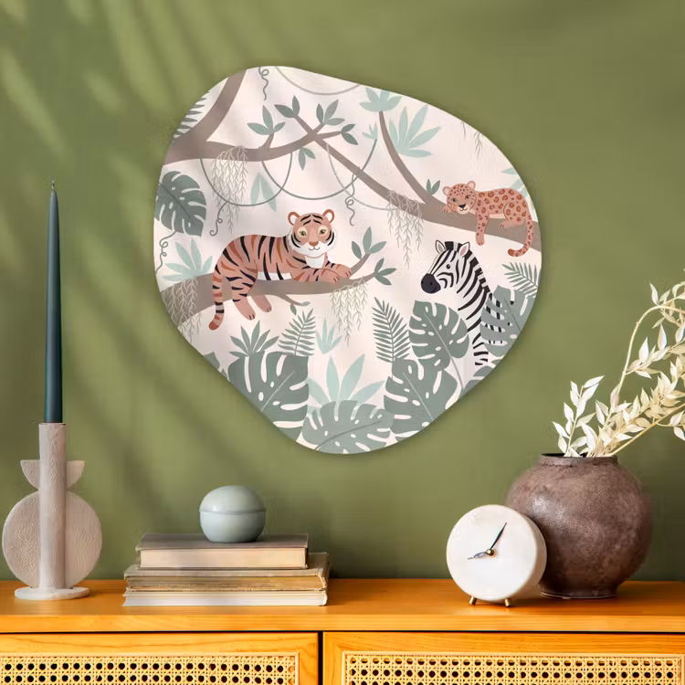 Organische vorm aluminium - Jungle - Rustiek - Pastel — 2