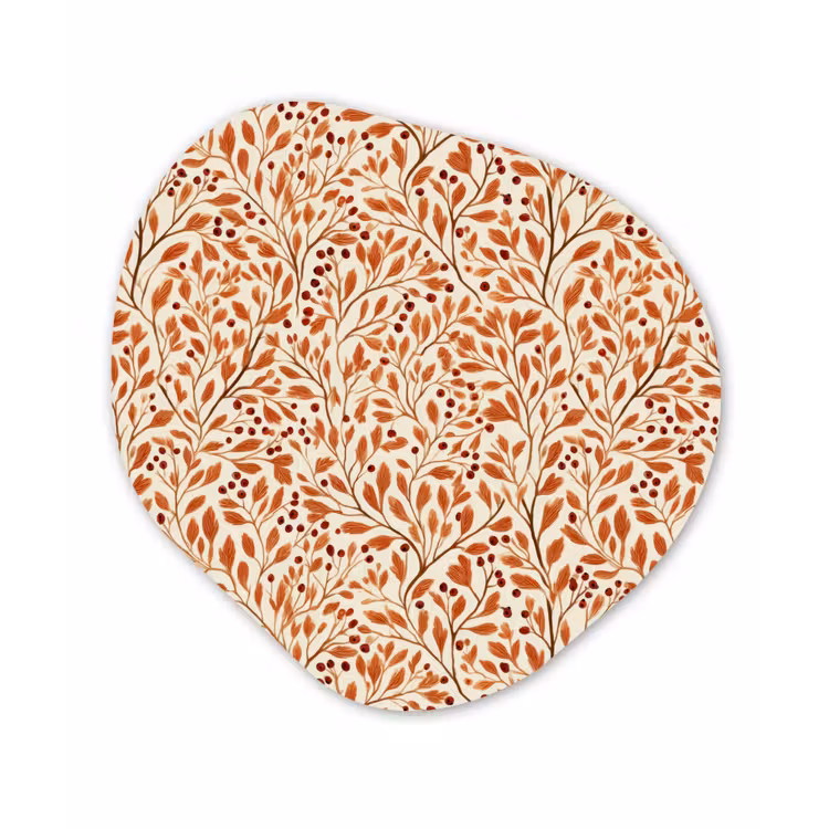 Organische vorm aluminium - Bladeren - Botanisch - Terracotta — 1