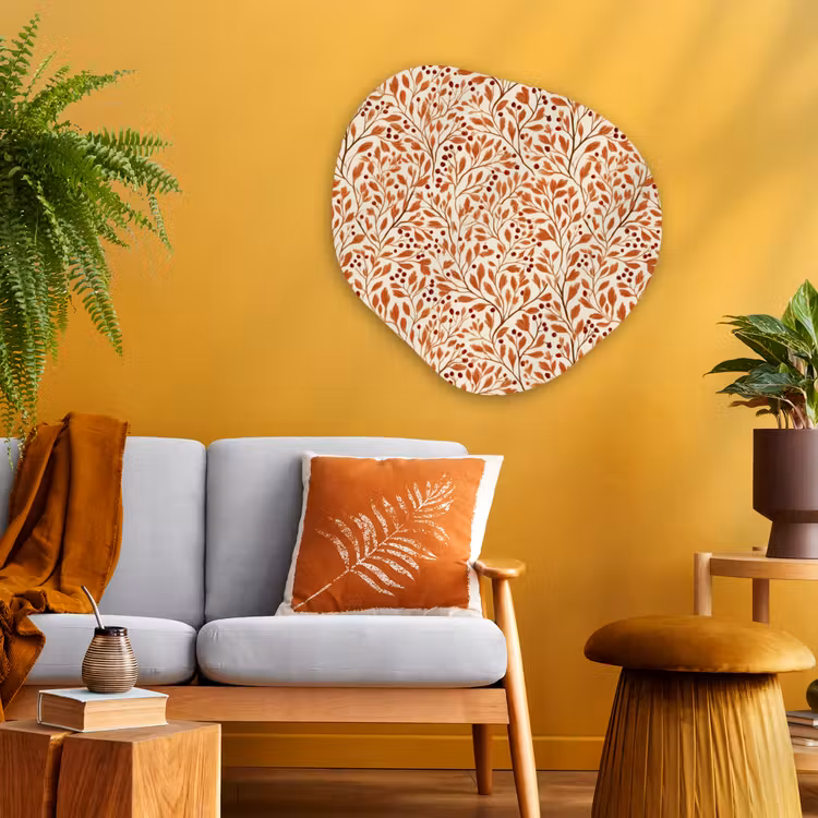 Organische vorm aluminium - Bladeren - Botanisch - Terracotta — 3