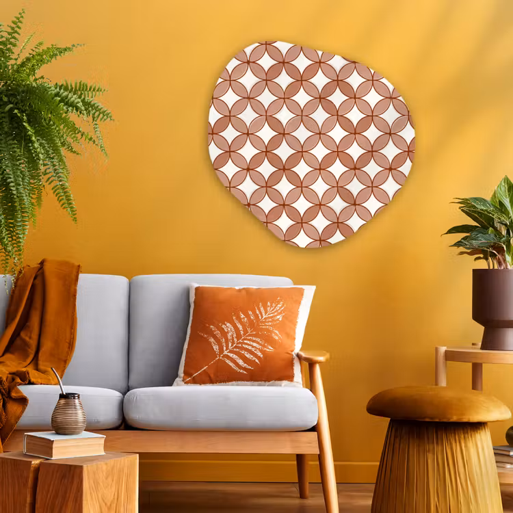 Organische vorm aluminium - Geometrisch - Cirkels - Modern - Terracotta — 3