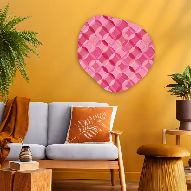 Organische vorm aluminium - Geometrisch - Mozaïek - Modern - Roze — 3