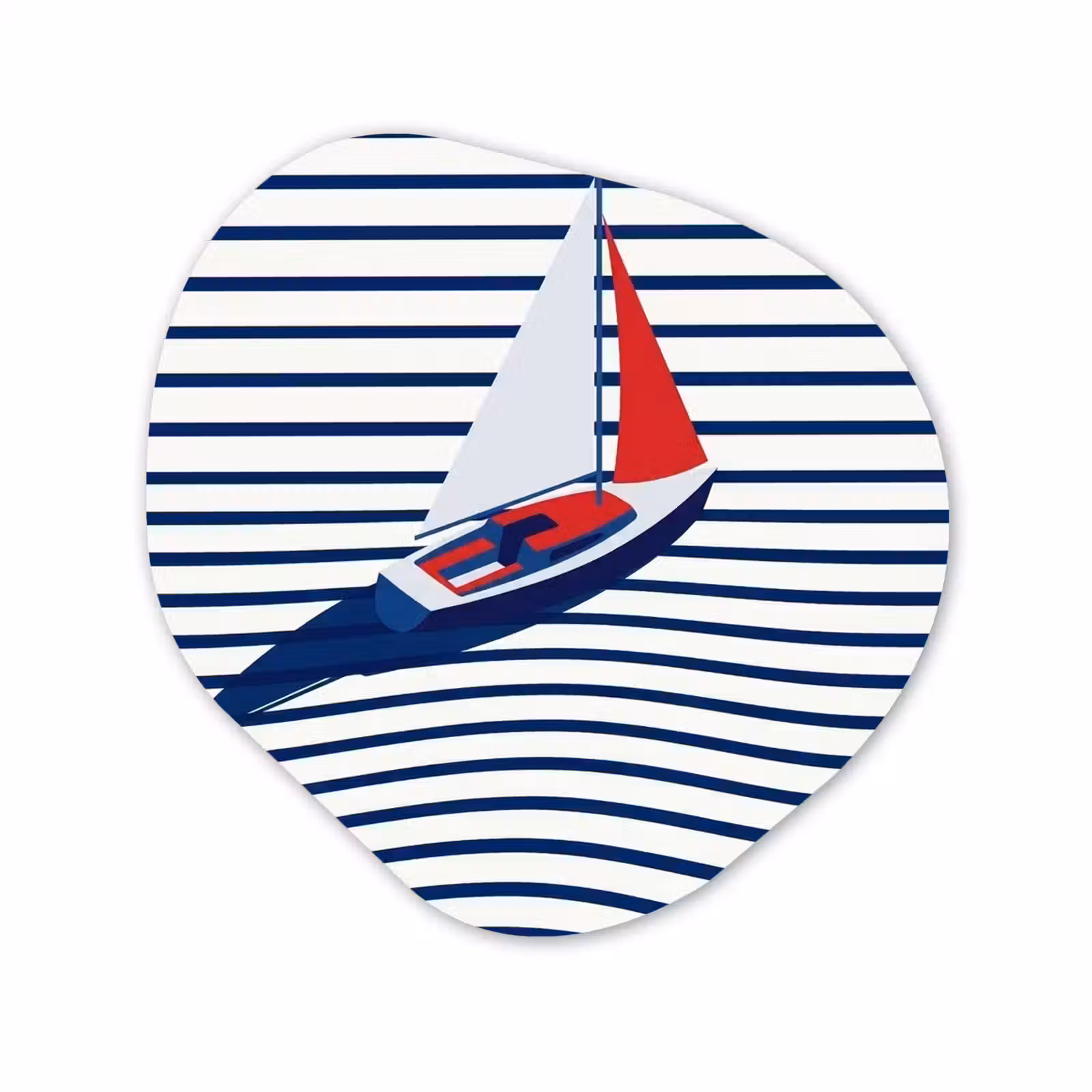 Organische vorm aluminium - Boot - Water - Abstract - Blauw — 1