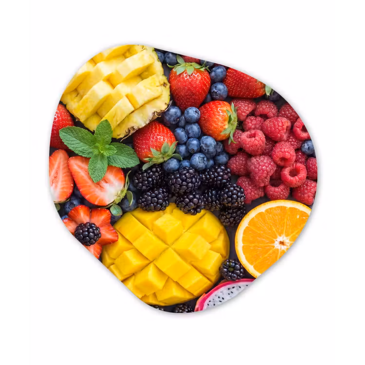 Organische vorm aluminium - Fruit - Vers - Kleurrijk - Eten — 1