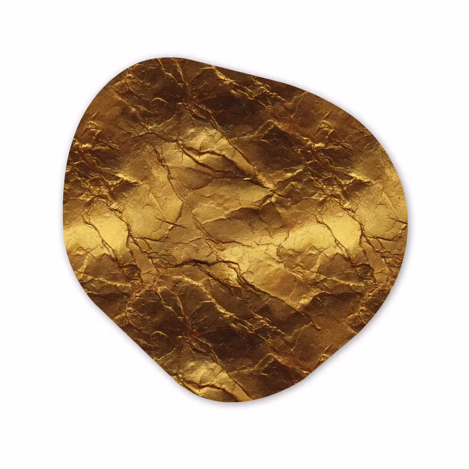 Organische vorm aluminium - Bladgoud - Textuur - Goud — 1