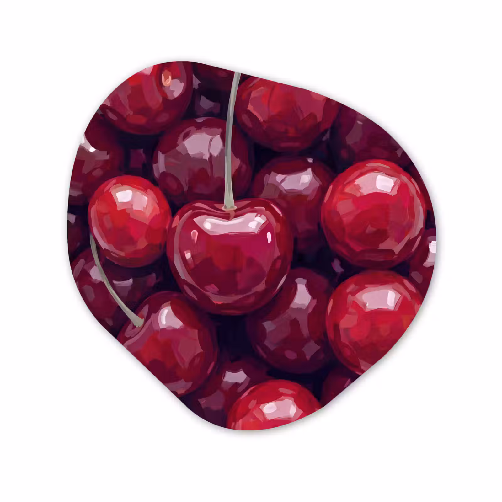 Organische vorm aluminium - Fruit - Kersen - Eten - Modern - Rood — 1