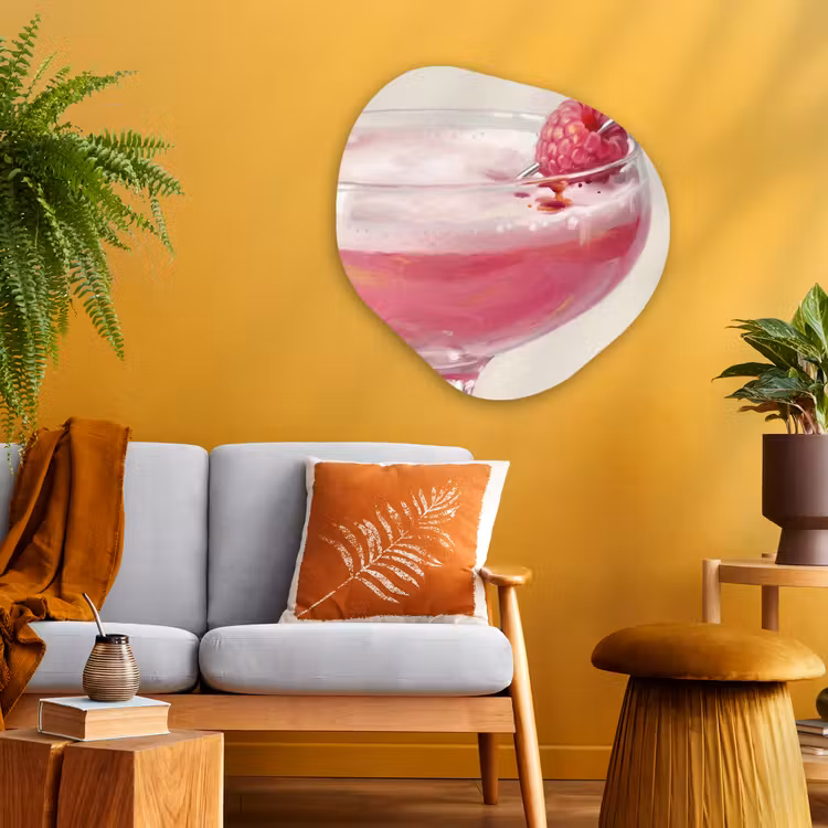 Organische vorm aluminium - Cocktail - Framboos - Drank - Modern - Roze — 3
