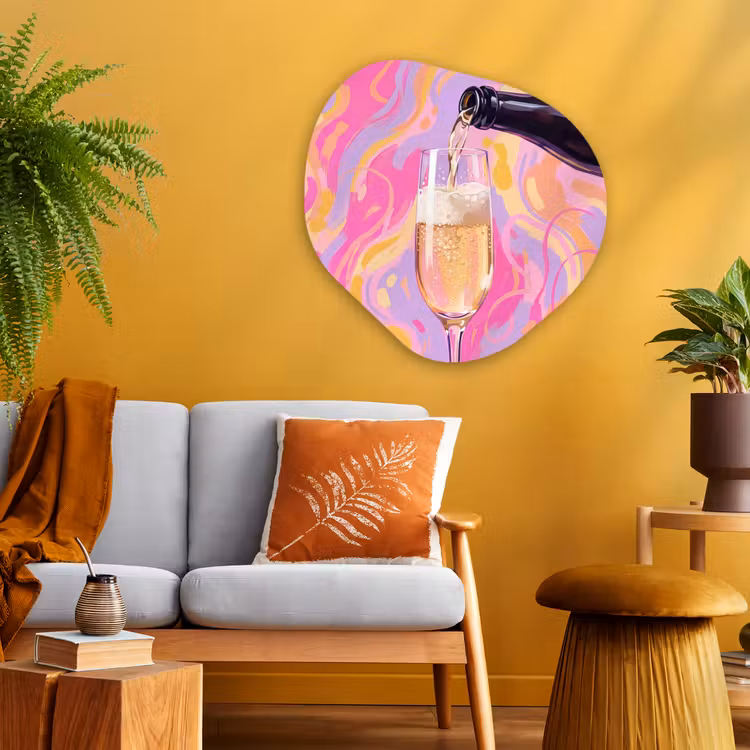 Organische vorm aluminium - Drank - Inschenken - Feest - Abstract - Roze — 3
