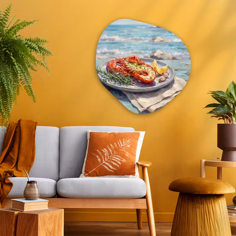 Organische vorm aluminium - Eten - Zee - Kust - Modern - Blauw — 3