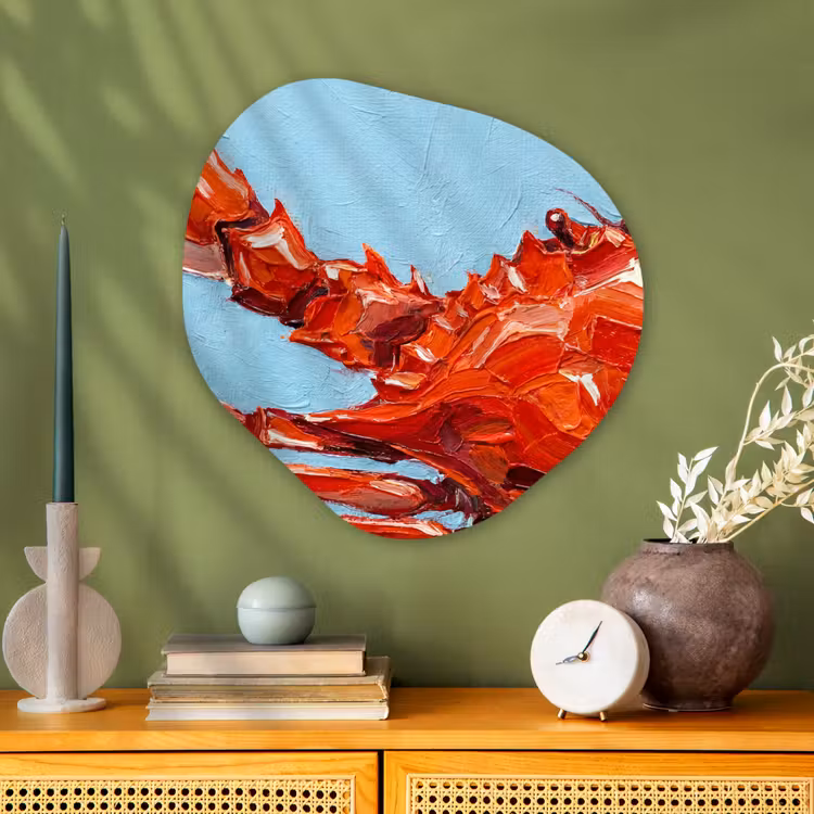 Organische vorm aluminium - Krab - Zee - Dieren - Abstract - Rood — 2