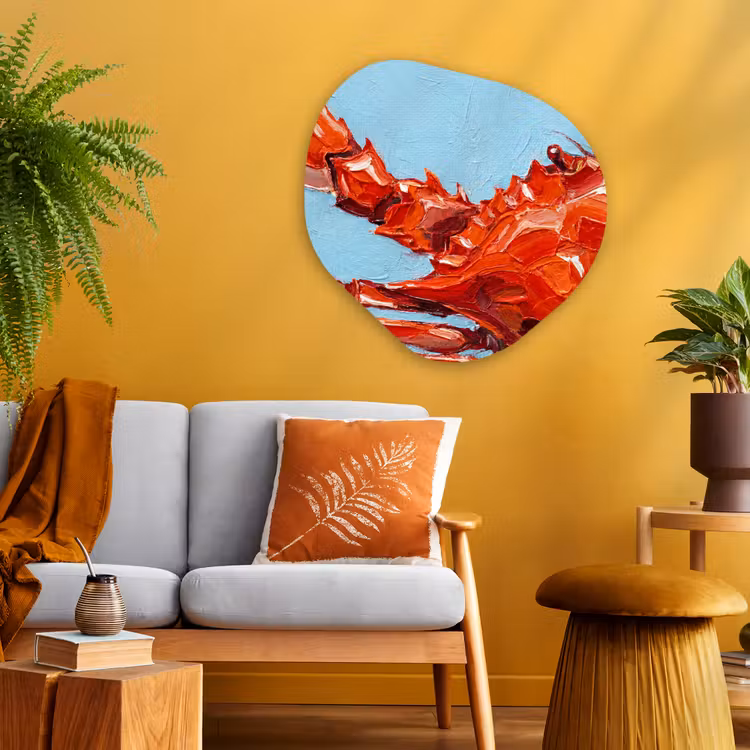 Organische vorm aluminium - Krab - Zee - Dieren - Abstract - Rood — 3