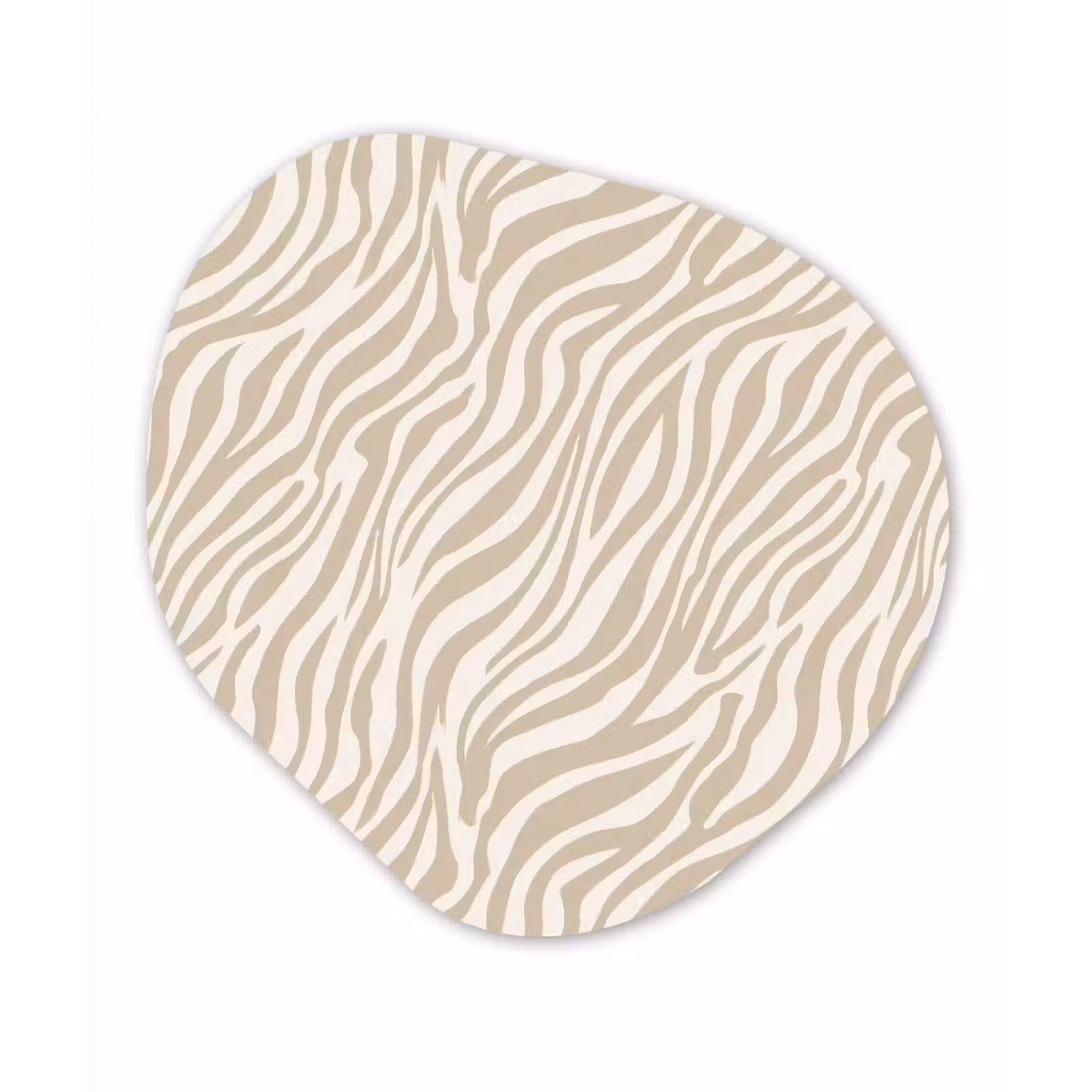 Organisch schilderij - Forex - Zebra - Patroon - Beige — 1