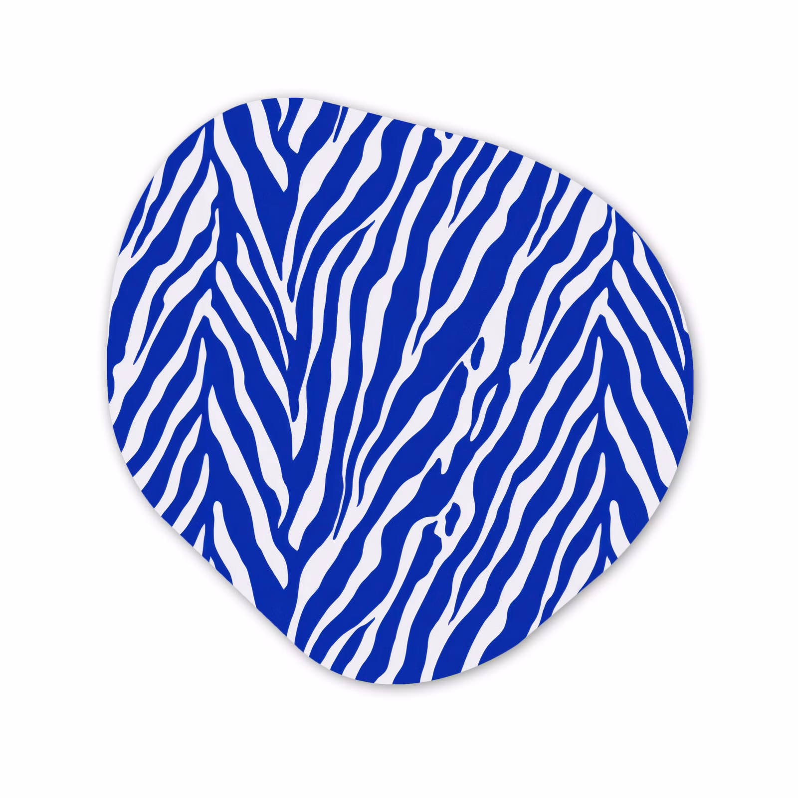 Organisch schilderij - Forex - Zebra - Patroon - Kobalt - Blauw — 1
