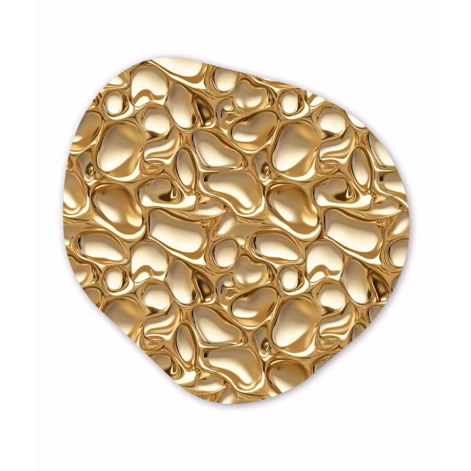 Organische vorm aluminium - Abstract - Modern - Goud — 1