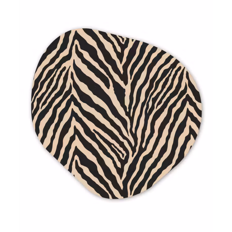 Organisch schilderij - Forex - Zebra - Klassiek - Zwart — 1