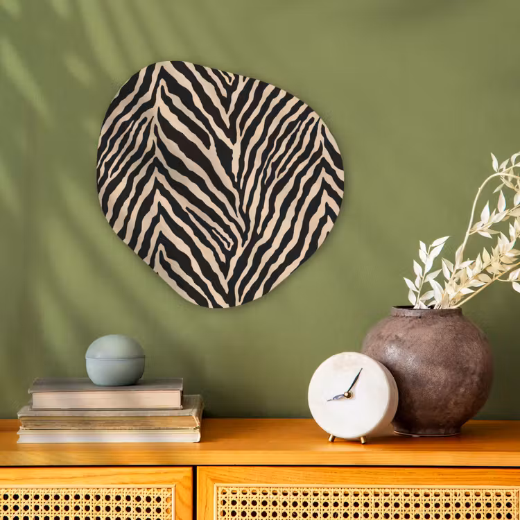 Organisch schilderij - Forex - Zebra - Klassiek - Zwart — 2